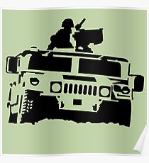 Off-road vehicle army Poster