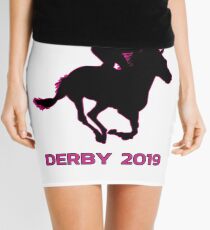 Derby 2019 shirt for horse racing Mini Skirt