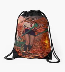 Hell Girl Shaman Witch Drawstring Bag