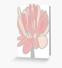 Pink Flower Greeting Card