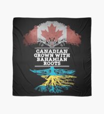 Canadian Grown With Bahamian Roots Gift For Bahamian From Bahamas - Bahamas Flag in Roots Scarf