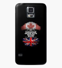 Canadian Grown With British Roots Gift For British From Great Britain - Great Britain Flag in Roots Case/Skin for Samsung Galaxy
