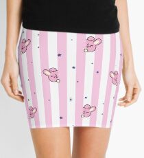 BT21 Cooky Striped Pajamas Pattern Mini Skirt
