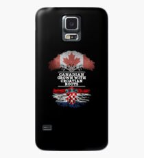 Kanadisch mit kroatischen Wurzeln Geschenk für Kroatisch aus Kroatien - Kroatien Flagge in Wurzeln Hülle & Klebefolie für Samsung Galaxy