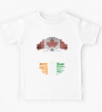 Canadian Grown With Ivorian Roots Gift For Ivorian From Ivory Coast - Ivory Coast Flag in Roots Kids Tee