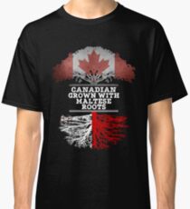 Canadian Grown With Maltese Roots Gift For Maltese From Malta - Malta Flag in Roots Classic T-Shirt