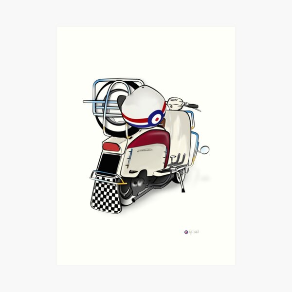Lambretta Ready 2 go - By Collibosher Art Print