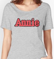 Annie Broadway Musical Show Movie Orphan Film Vintage Distressed Retro Women's Relaxed Fit T-Shirt