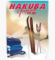 Hakuba Japan ski poster Poster