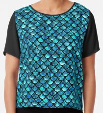 Blusa Escamas de sirena - Azul turquesa