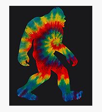 Tie Dye Sasquatch Colorado Bigfoot Colorado Patriotic Photographic Print