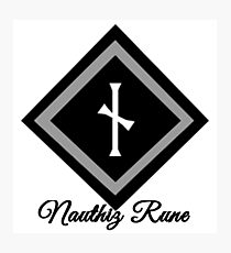 Nauthiz Rune Photographic Print