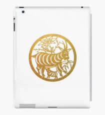 Chinese Zodiac Goat in Gold iPad Case/Skin