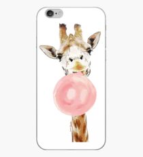 Rosa Bubblegum Giraffe iPhone-Hülle & Cover