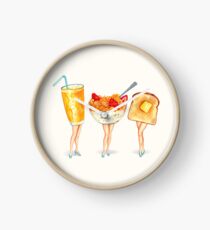 Breakfast Pin-Ups Clock