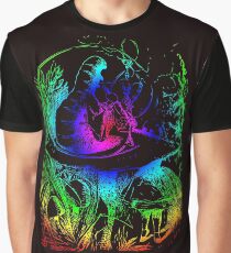 Psychadelic Mushroom Alice in Wonderland Graphic T-Shirt