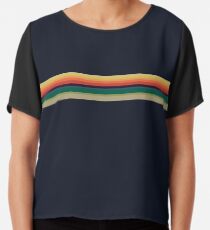 13th Doctor Rainbow Top Chiffon Top