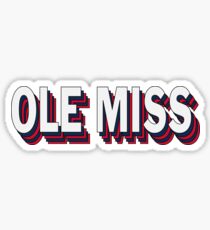 Ole Miss Stacked Sticker
