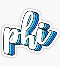 Phi blau Sticker