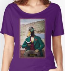 Monsieur Mallard Reading an Improving Book Women's Relaxed Fit T-Shirt