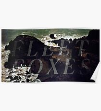 Fleet Foxes - Sea Cliff (B+W) Poster