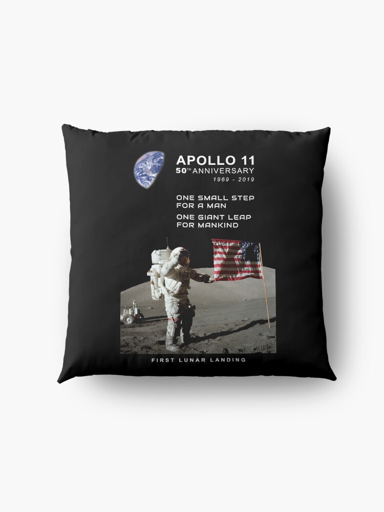 Alternative Ansicht von Apollo 11-50. Jahrestag 1969-2019, Mondlandung, Moon.Space Bodenkissen