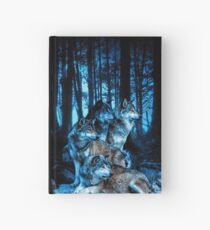 Wolf Pack with Amber Eyes Hardcover Journal