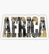 Africa, Zebra Sticker
