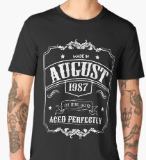 Born In August 1987 - 31st Birthday Gift Men's Premium T-Shirt