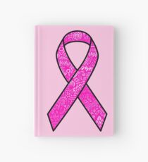Breast Cancer Ribbon Zentangle Hardcover Journal