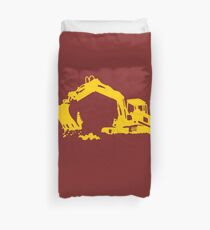 excavator Duvet Cover