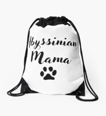Abyssinian Mama Drawstring Bag