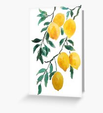 yellow lemon 2018 Greeting Card