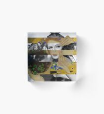 Klimt's The Kiss & Rita Hayworth with Glenn Ford Acrylic Block