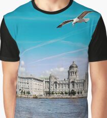 Liverpools Three Graces Graphic T-Shirt