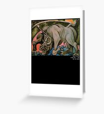 Pablo Picasso Dying Bull 1934 T Shirt, Artwork Reproduction Greeting Card