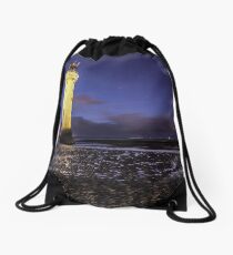 Perch Rock Lighthouse Long Exposure Drawstring Bag