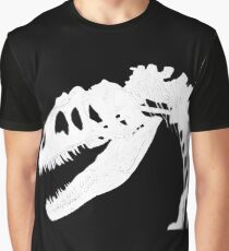 T-Rex Skeleton White Graphic T-Shirt