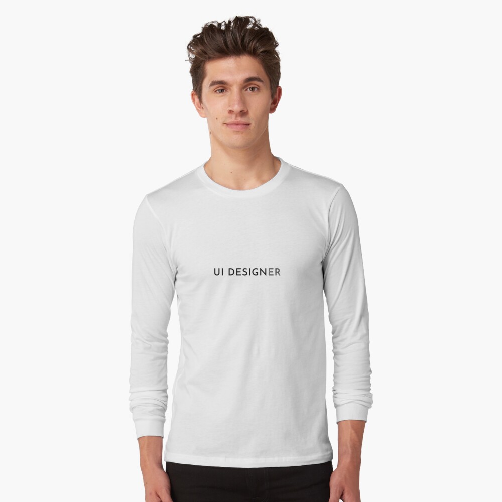 UI Designer (Inverted) Long Sleeve T-Shirt