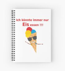 Eis essen Spiralblock