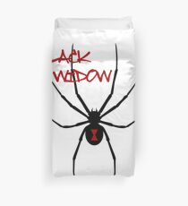 Black Widow Spider Graphic Duvet Cover