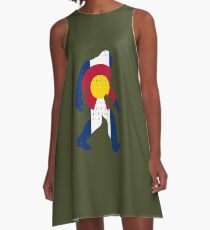 Bigfoot Colorado Patriotic A-Line Dress