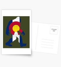 Bigfoot Colorado Patriotic Postcards