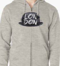 London Hat Zipped Hoodie