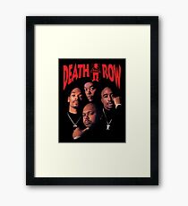 Death Row Records T-Shirt Framed Print