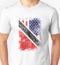 Trinidad American Flag Trinidad and Tobago Unisex T-Shirt