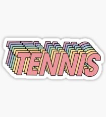 Regenbogen-Tennis-Aufkleber Sticker