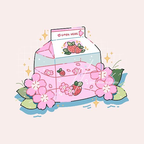 Item preview, Strawberry Milk designed and sold by frannartestudio.