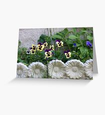 Lovely framed Flowerbed Greeting Card