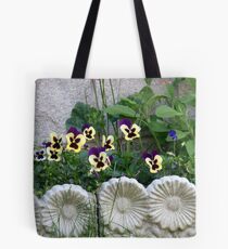 Lovely framed Flowerbed Tote Bag